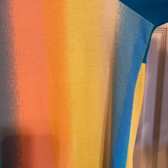 Bright colored striped soft hoodie Bold gorgeous colors - Picture 6 of 7